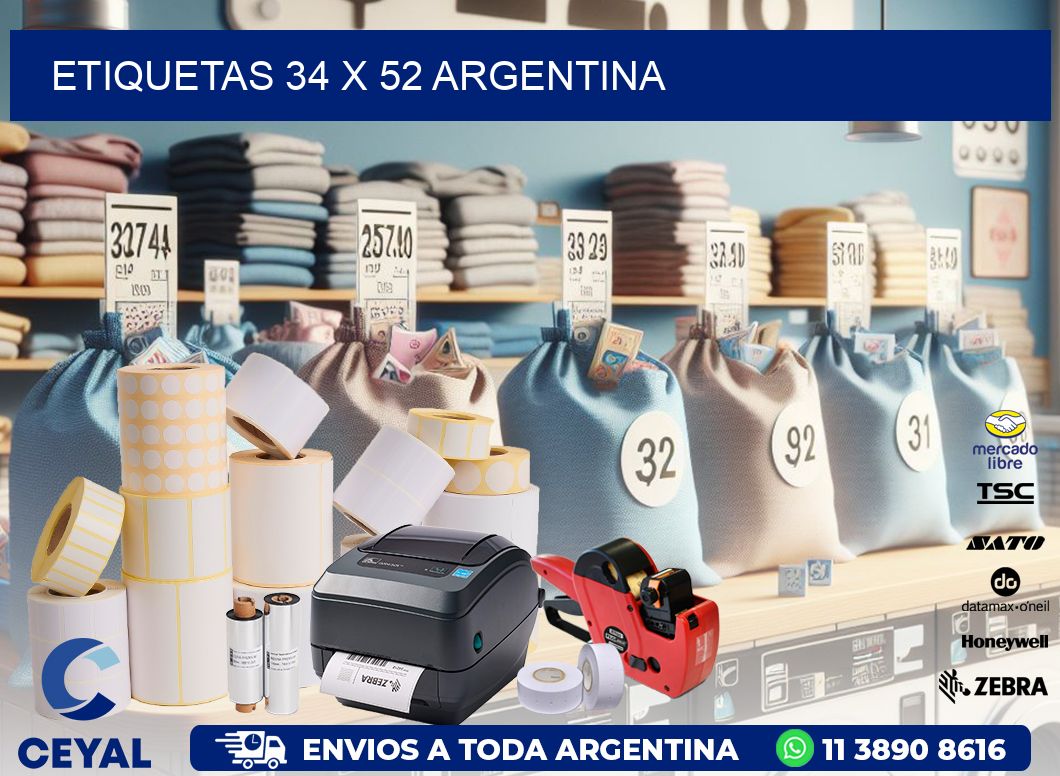 ETIQUETAS 34 x 52 ARGENTINA