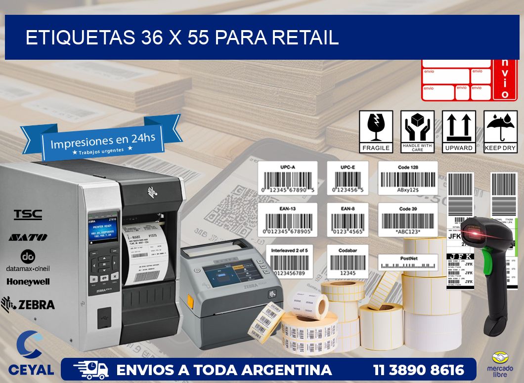 ETIQUETAS 36 x 55 PARA RETAIL