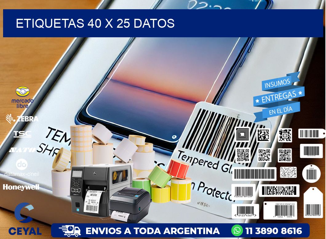 ETIQUETAS 40 x 25 DATOS