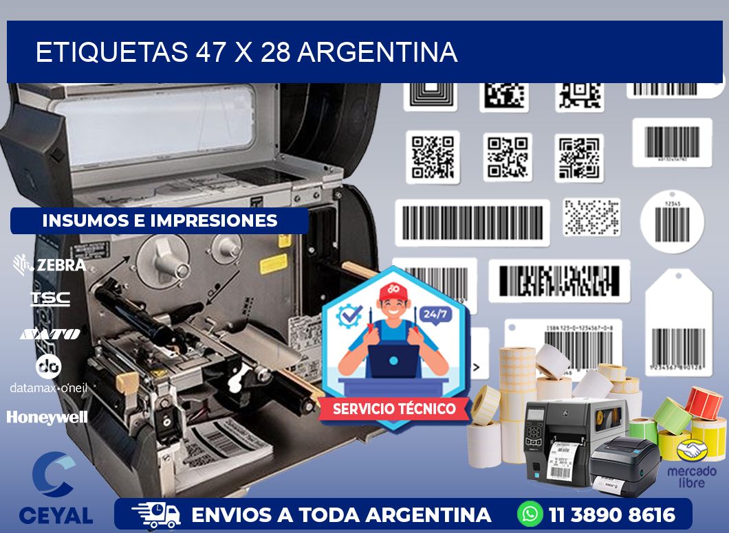 ETIQUETAS 47 x 28 ARGENTINA