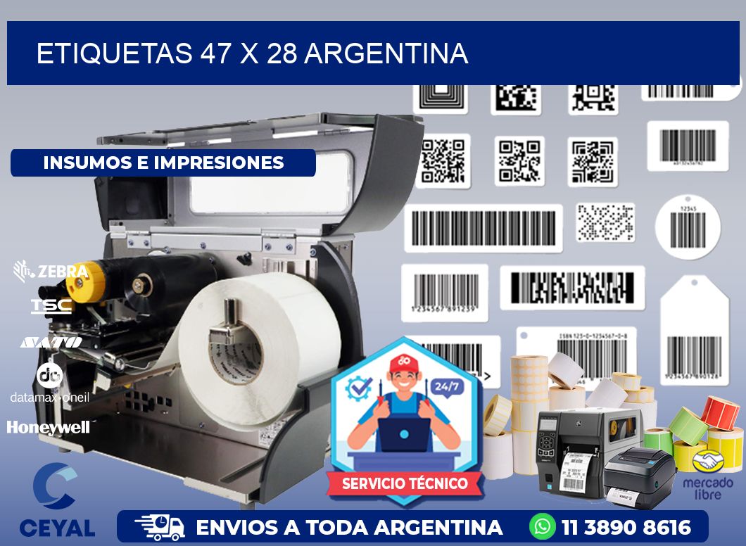 ETIQUETAS 47 x 28 ARGENTINA