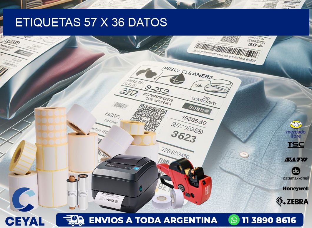 ETIQUETAS 57 x 36 DATOS