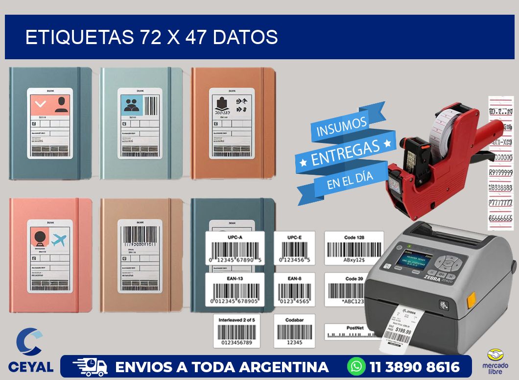 ETIQUETAS 72 x 47 DATOS