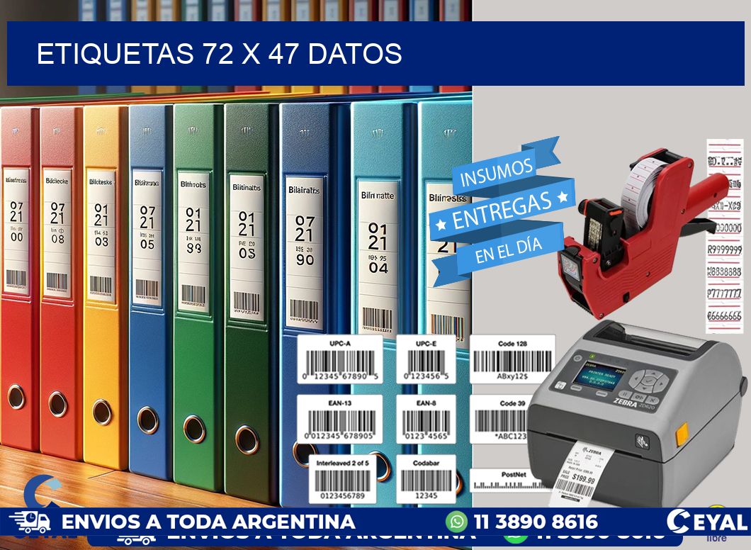 ETIQUETAS 72 x 47 DATOS