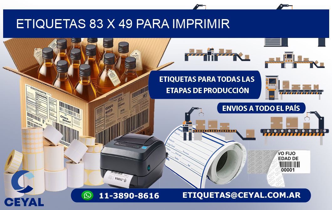 ETIQUETAS 83 x 49 PARA IMPRIMIR