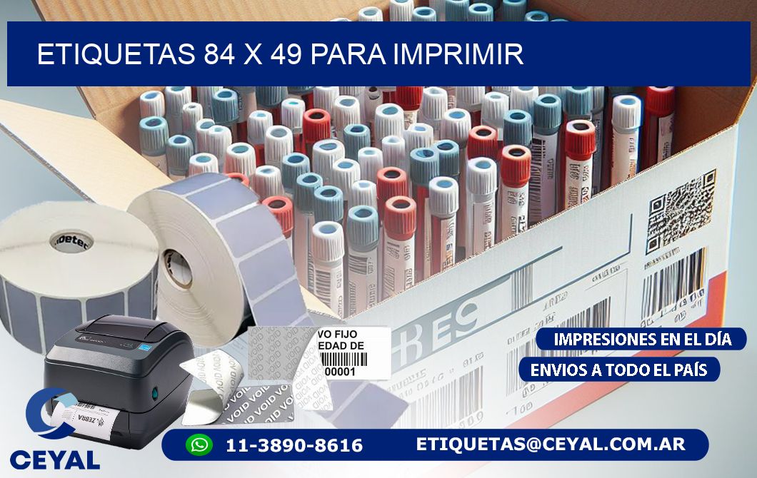 ETIQUETAS 84 x 49 PARA IMPRIMIR