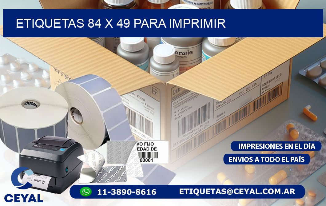 ETIQUETAS 84 x 49 PARA IMPRIMIR