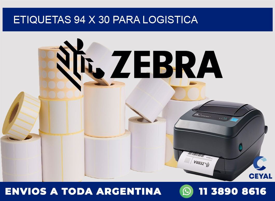 ETIQUETAS 94 x 30 PARA LOGISTICA