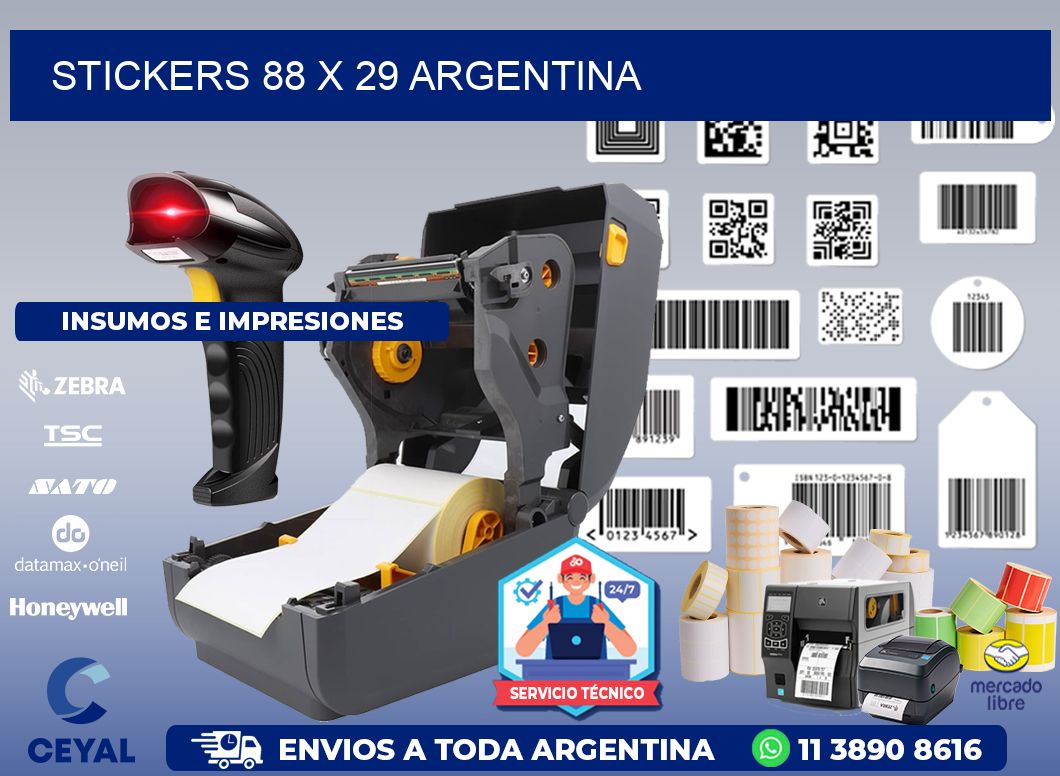 STICKERS 88 x 29 ARGENTINA