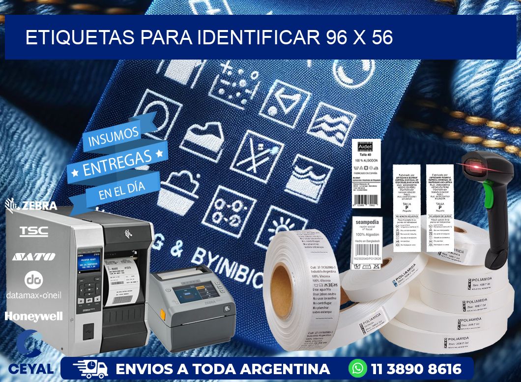 etiquetas para identificar 96 x 56