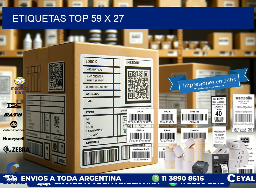 etiquetas top 59 x 27