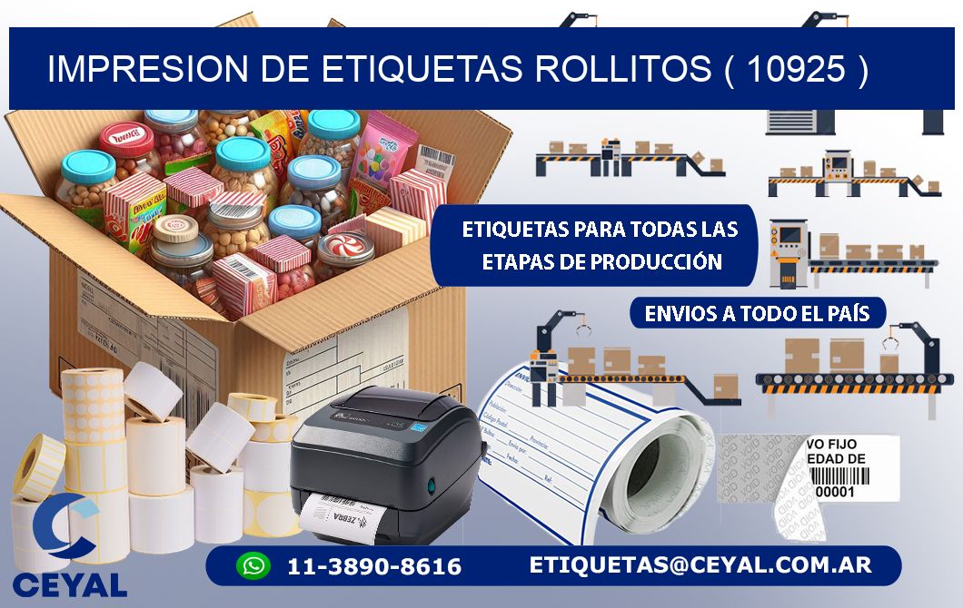 impresion de etiquetas rollitos ( 10925 )