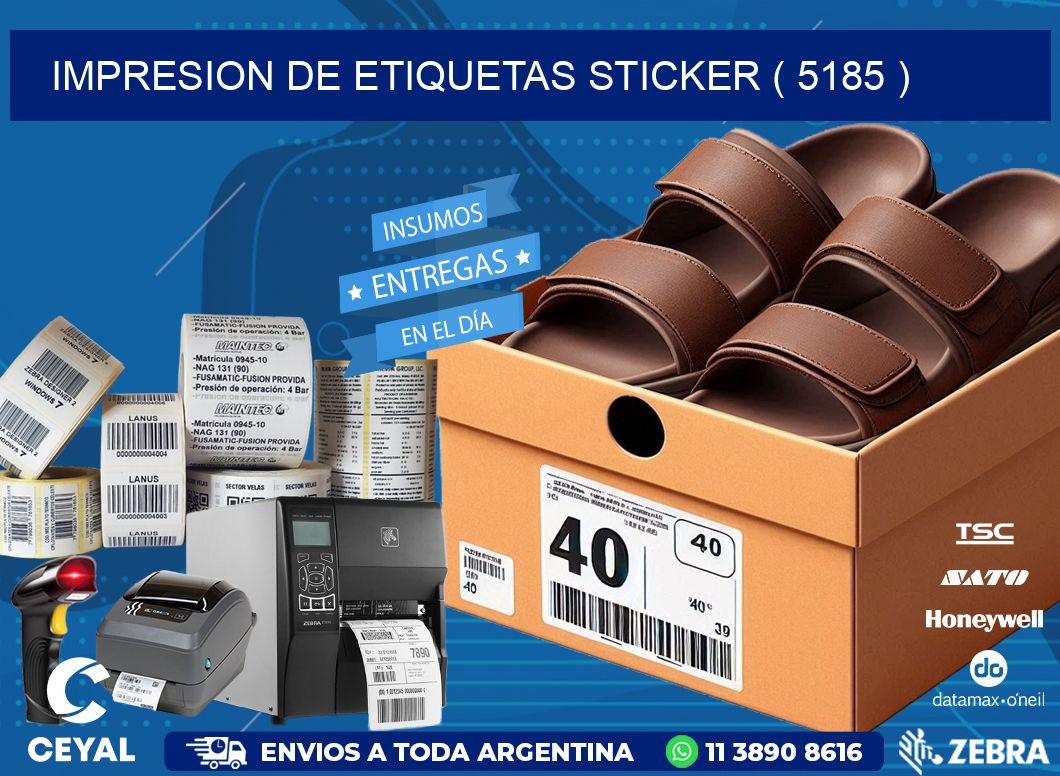 impresion de etiquetas sticker ( 5185 )