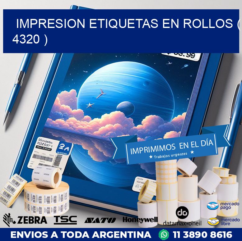 impresion etiquetas en rollos ( 4320 )