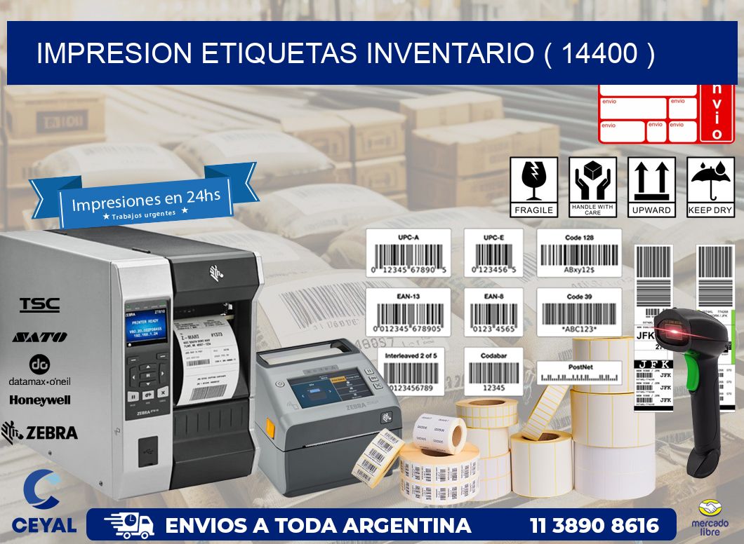 impresion etiquetas inventario ( 14400 )