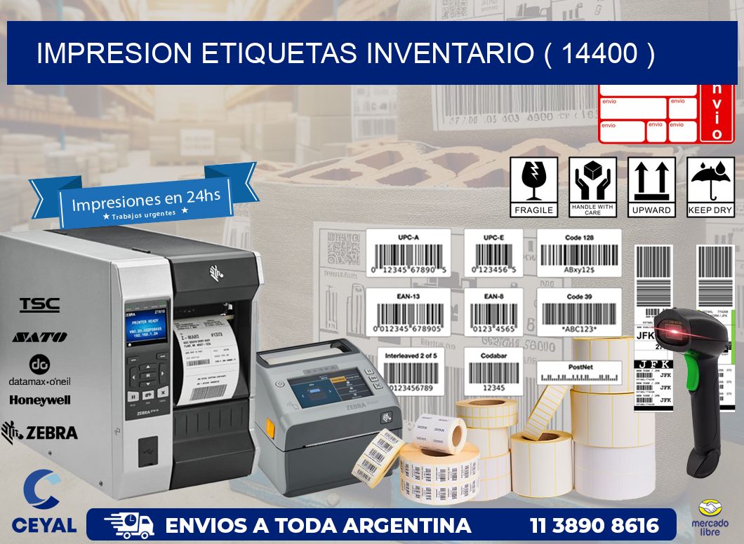 impresion etiquetas inventario ( 14400 )