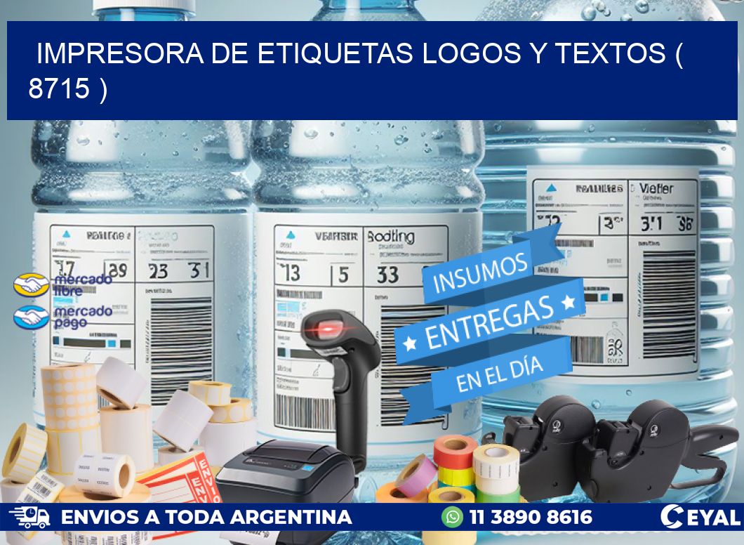 impresora de etiquetas logos y textos ( 8715 )