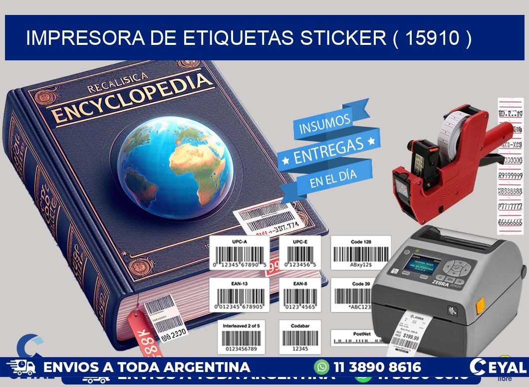 impresora de etiquetas sticker ( 15910 )