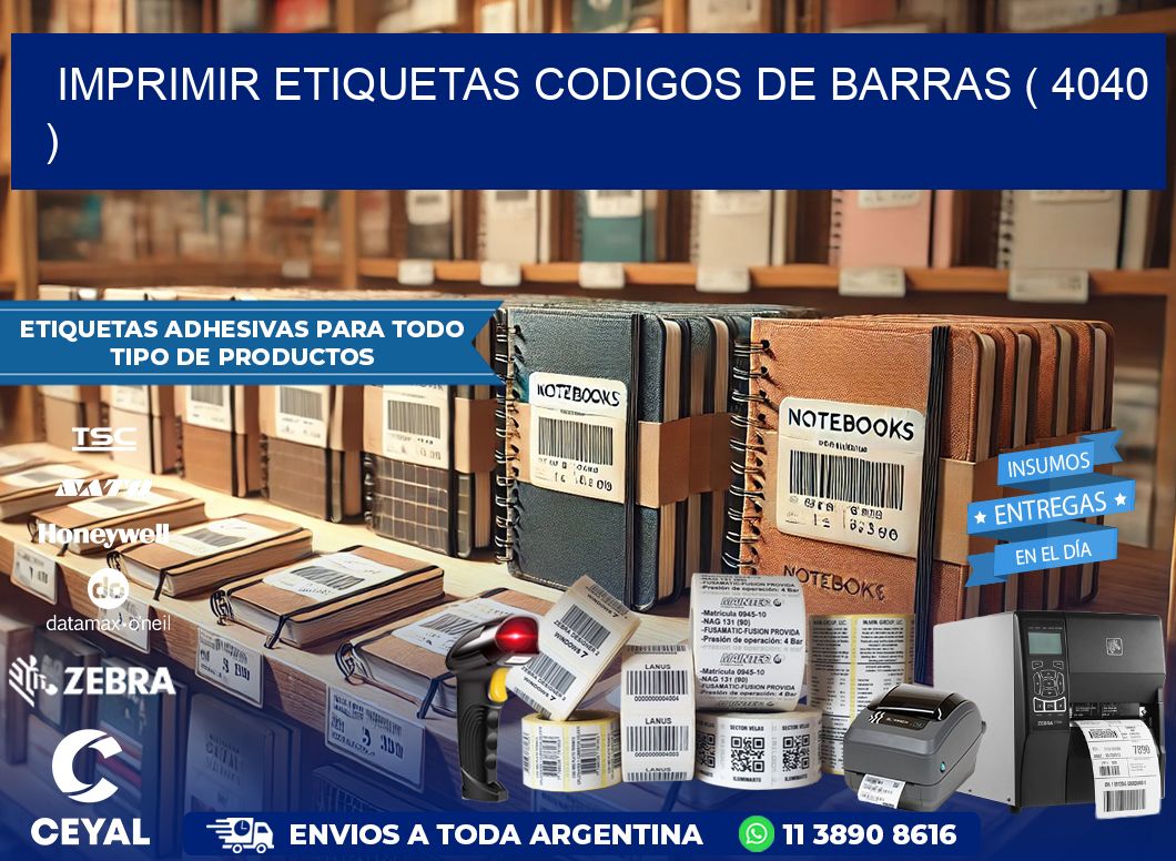 imprimir etiquetas codigos de barras ( 4040 )