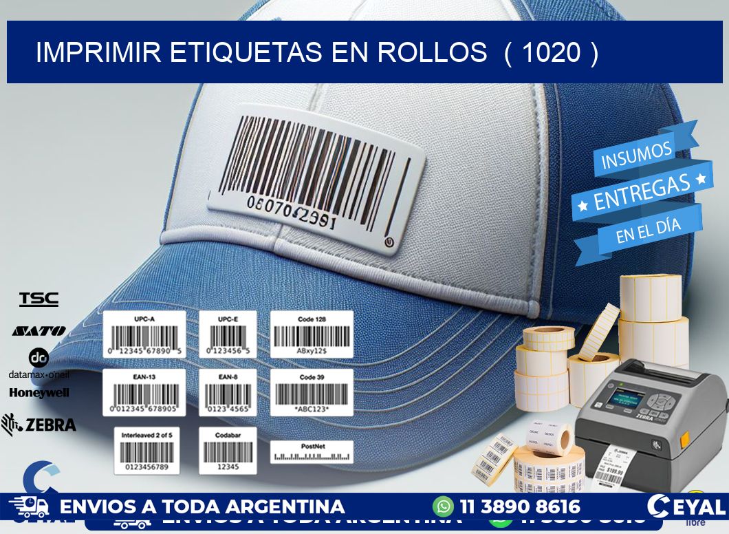 imprimir etiquetas en rollos  ( 1020 )