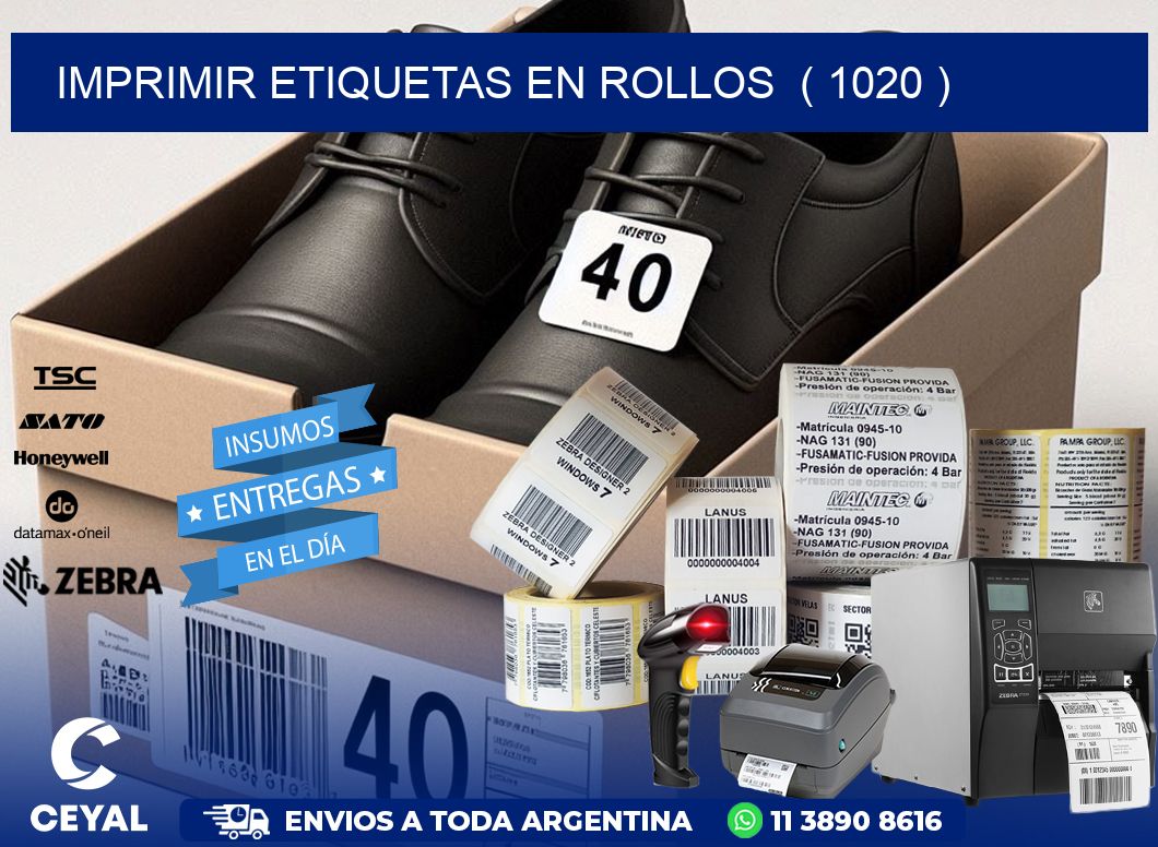 imprimir etiquetas en rollos  ( 1020 )