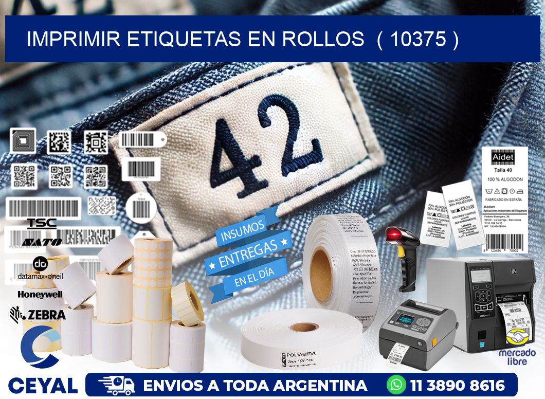 imprimir etiquetas en rollos  ( 10375 )