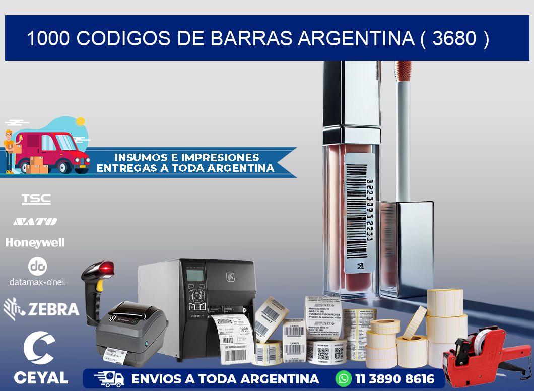 1000 codigos de barras argentina ( 3680 )