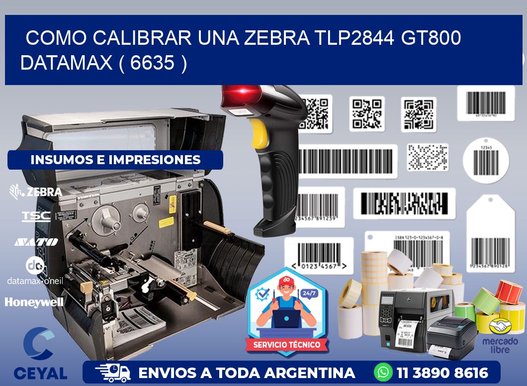 COMO CALIBRAR UNA ZEBRA TLP2844 GT800 DATAMAX ( 6635 )