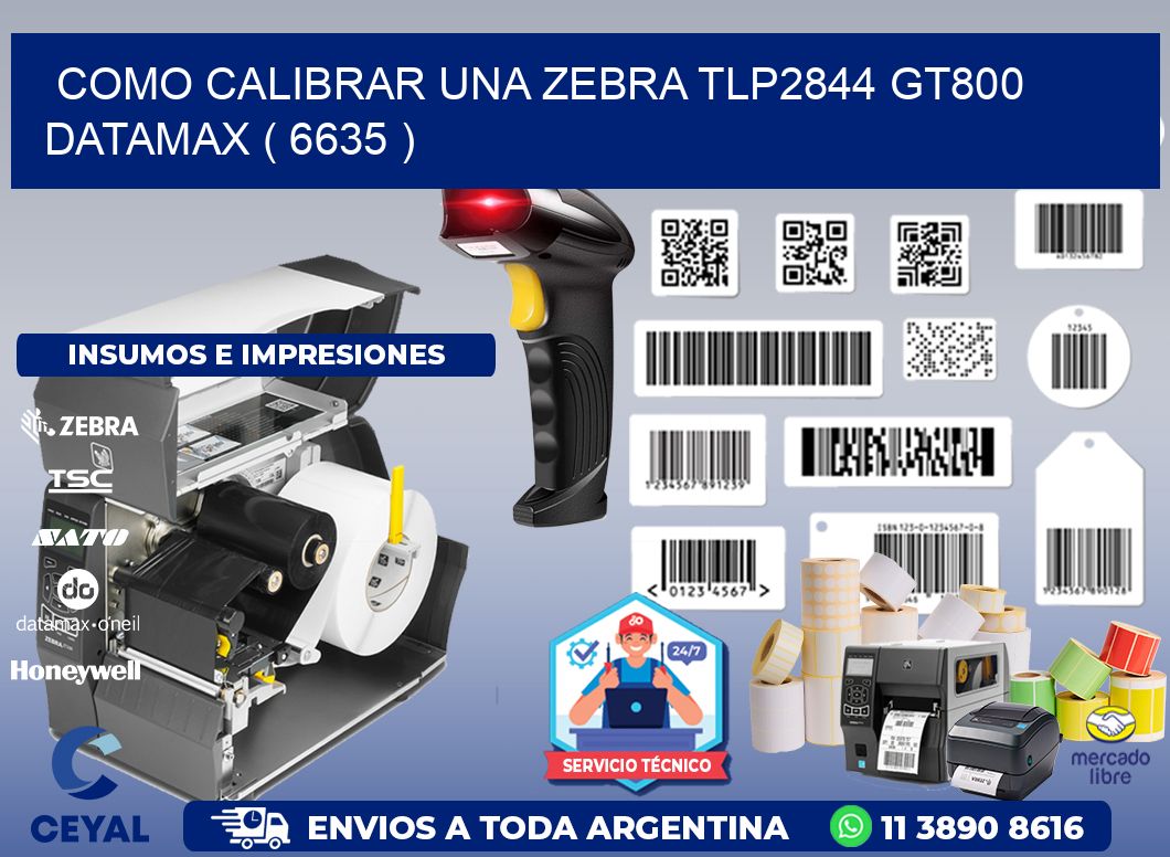 COMO CALIBRAR UNA ZEBRA TLP2844 GT800 DATAMAX ( 6635 )