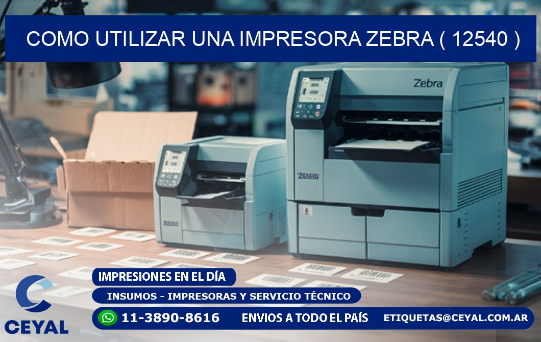 COMO UTILIZAR UNA IMPRESORA ZEBRA ( 12540 )