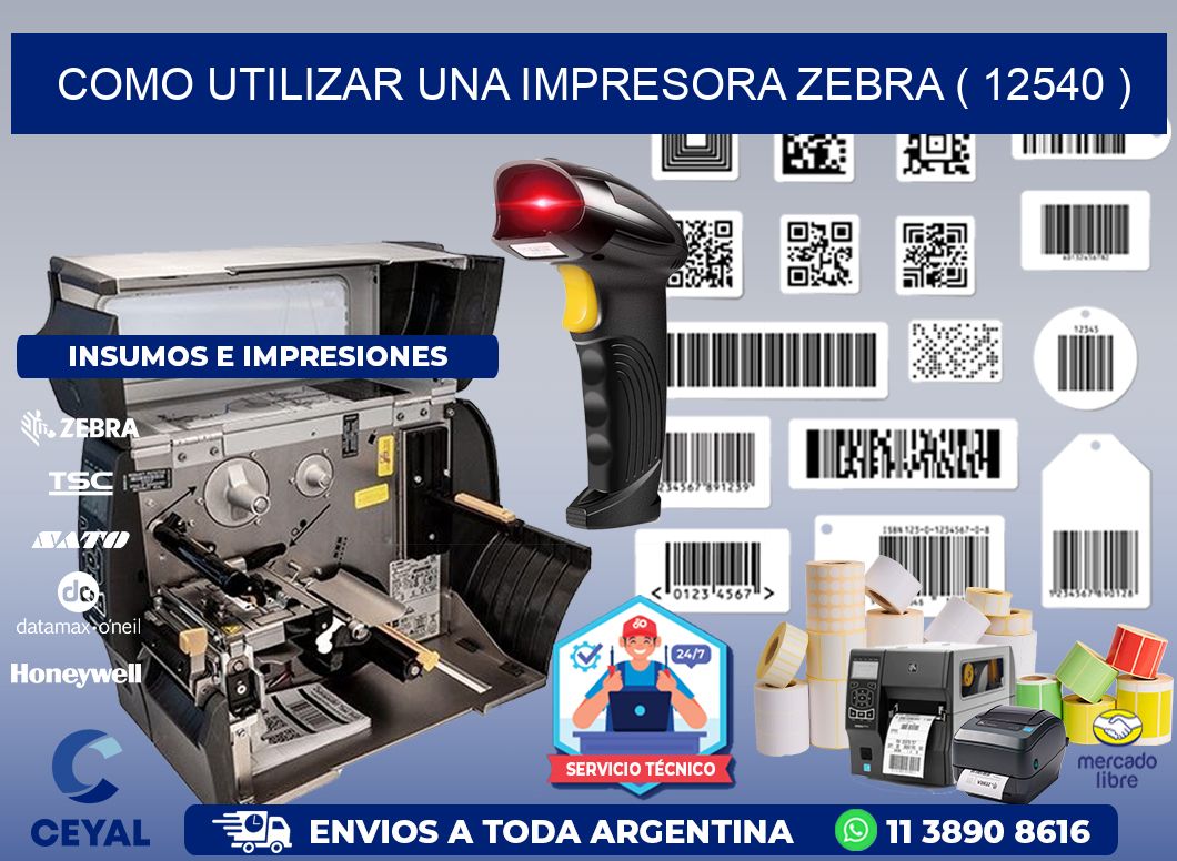 COMO UTILIZAR UNA IMPRESORA ZEBRA ( 12540 )