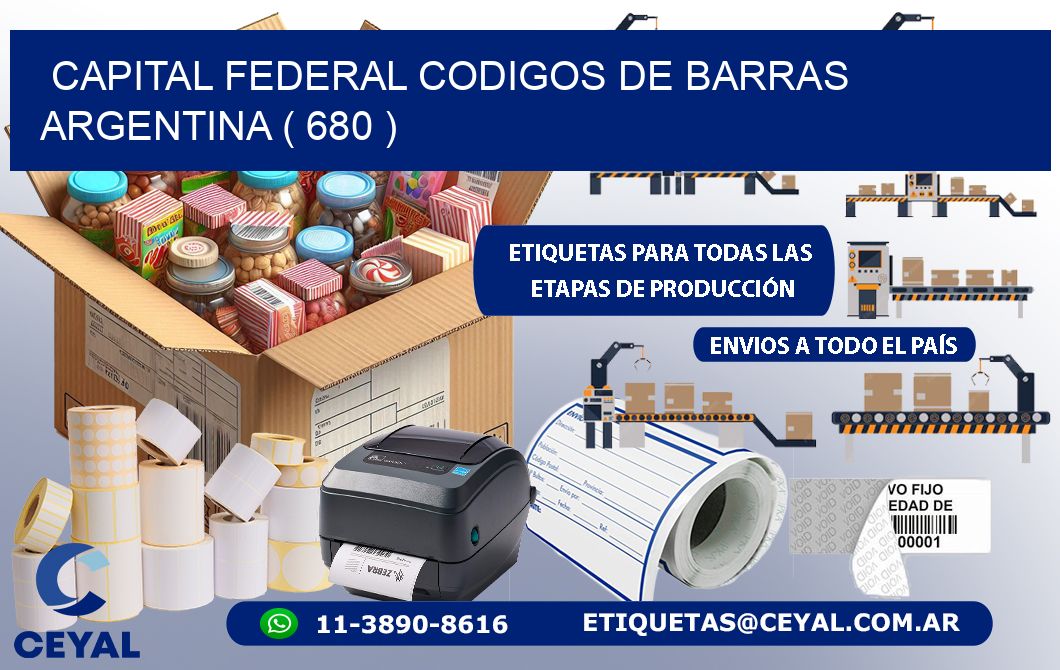 Capital federal codigos de barras argentina ( 680 )