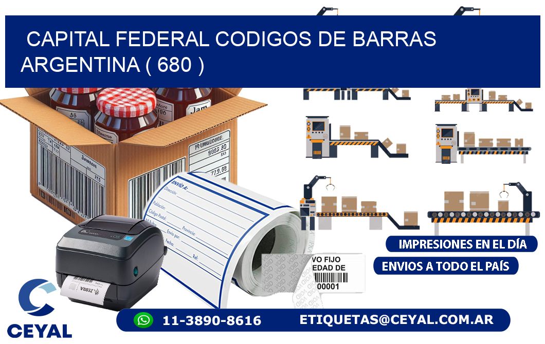 Capital federal codigos de barras argentina ( 680 )