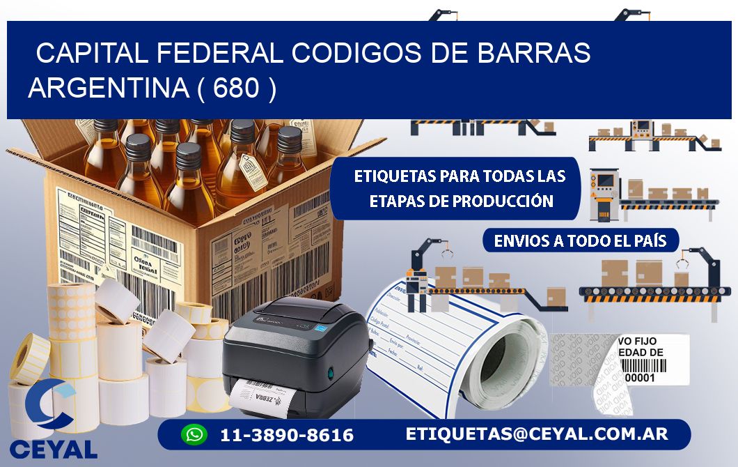 Capital federal codigos de barras argentina ( 680 )