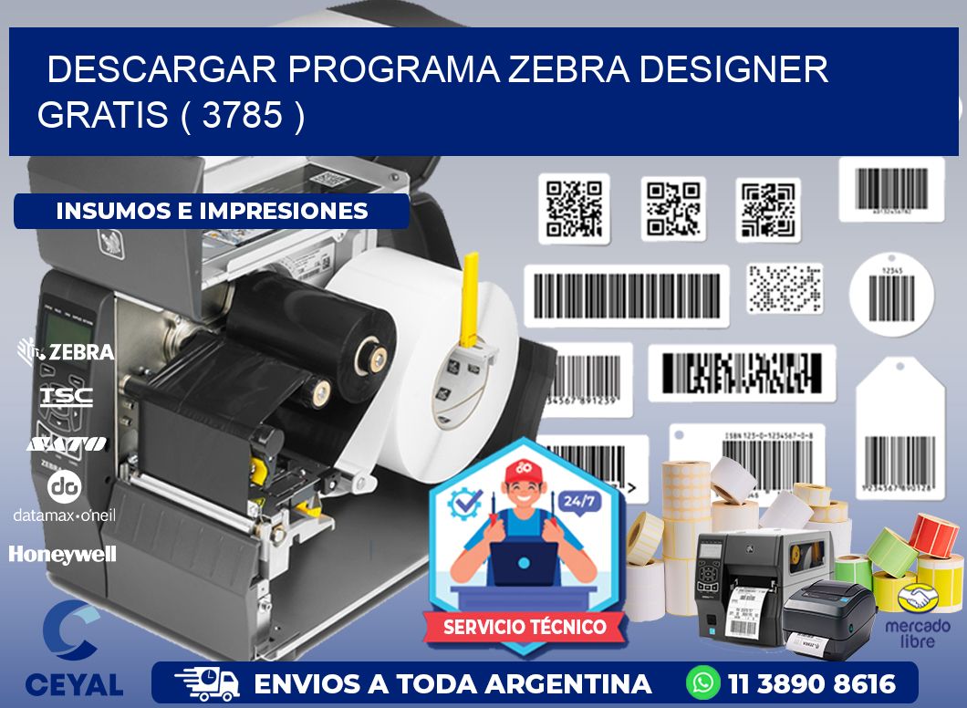 DESCARGAR PROGRAMA ZEBRA DESIGNER GRATIS ( 3785 )