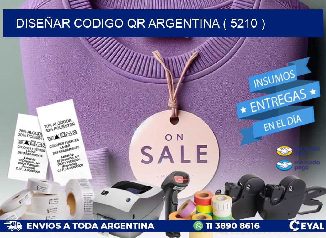 DISEÑAR CODIGO QR ARGENTINA ( 5210 )