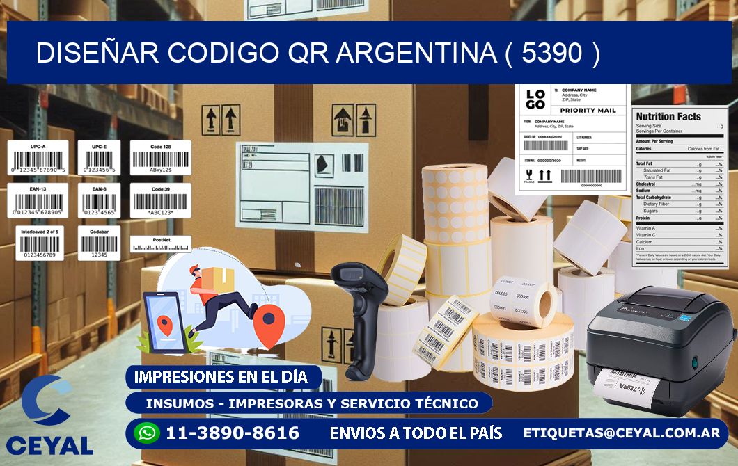 DISEÑAR CODIGO QR ARGENTINA ( 5390 )