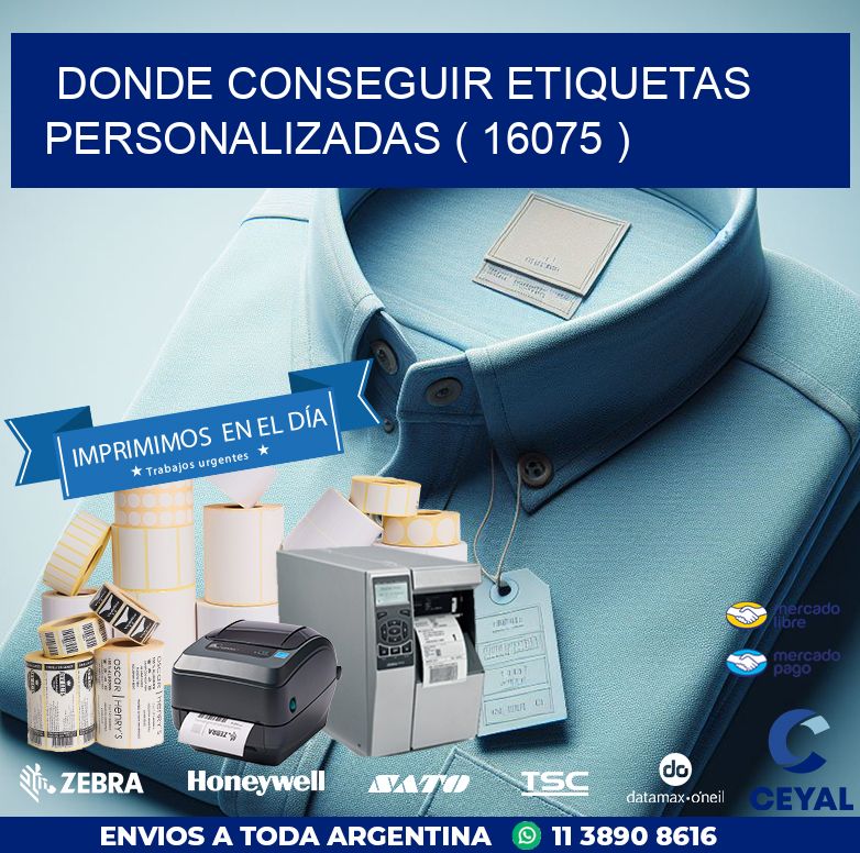 DONDE CONSEGUIR ETIQUETAS PERSONALIZADAS ( 16075 )