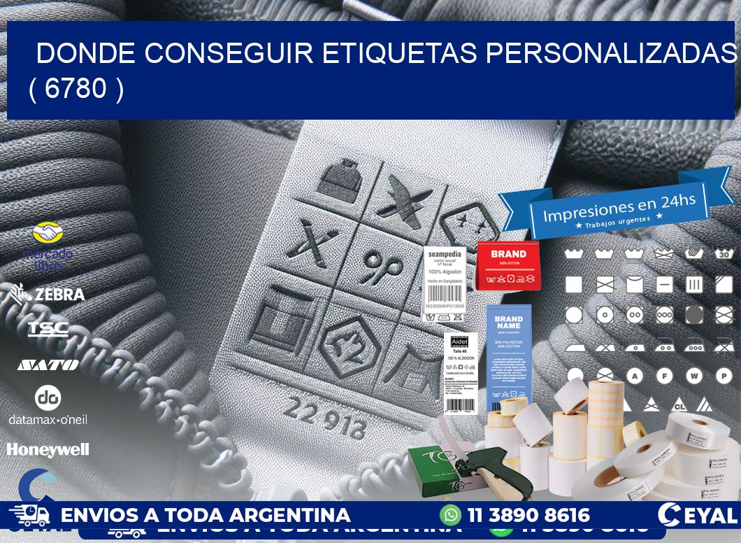 DONDE CONSEGUIR ETIQUETAS PERSONALIZADAS ( 6780 )