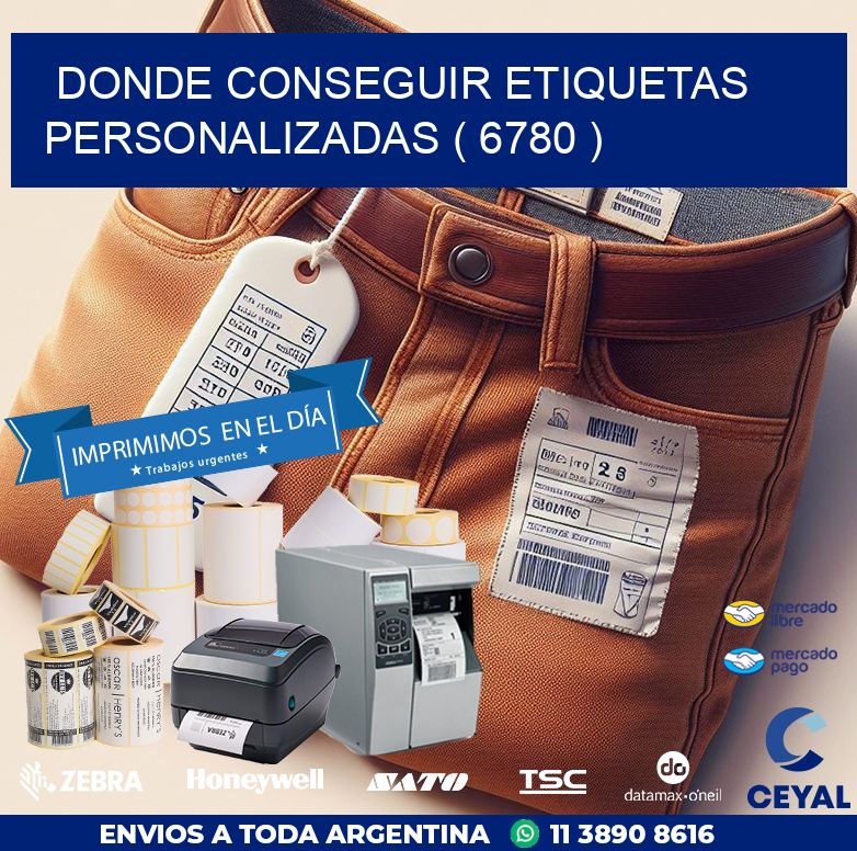 DONDE CONSEGUIR ETIQUETAS PERSONALIZADAS ( 6780 )