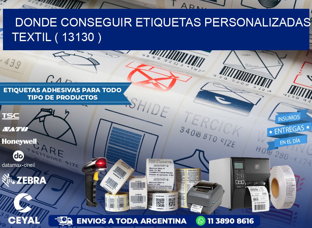 DONDE CONSEGUIR ETIQUETAS PERSONALIZADAS TEXTIL ( 13130 )