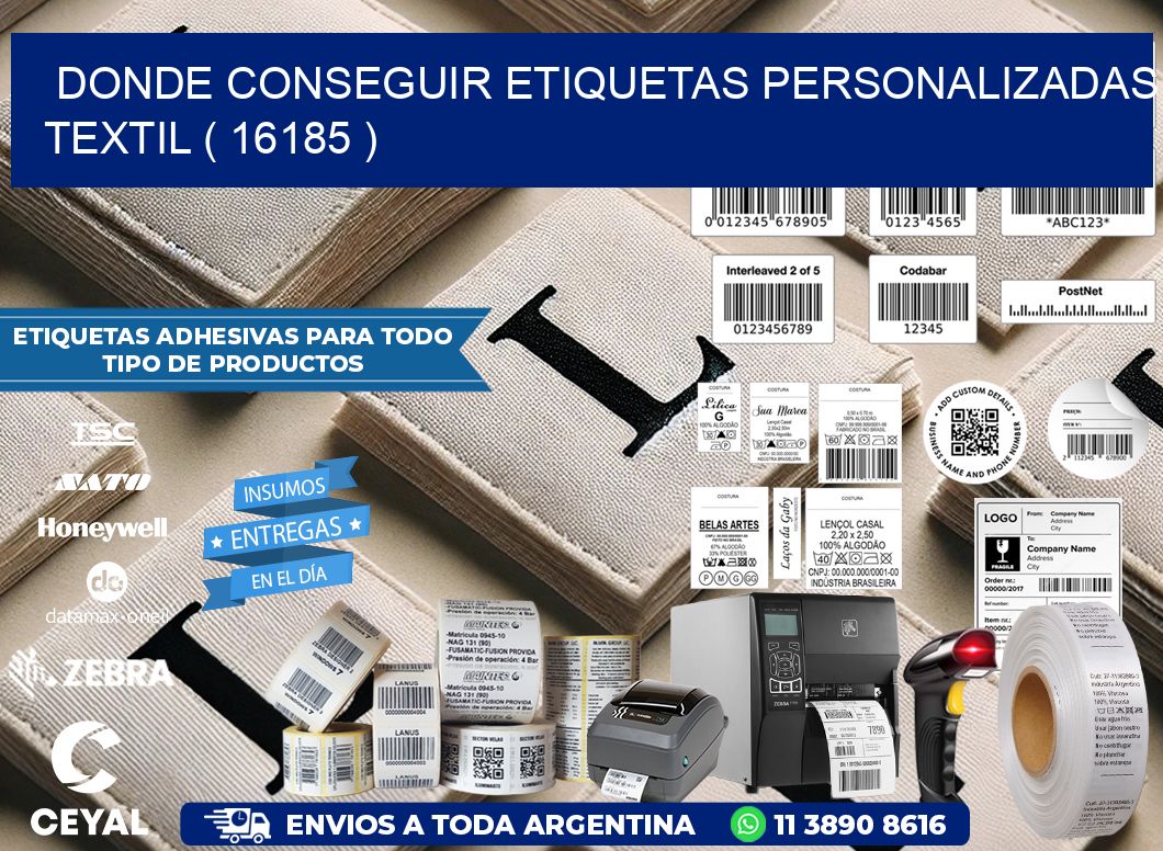 DONDE CONSEGUIR ETIQUETAS PERSONALIZADAS TEXTIL ( 16185 )