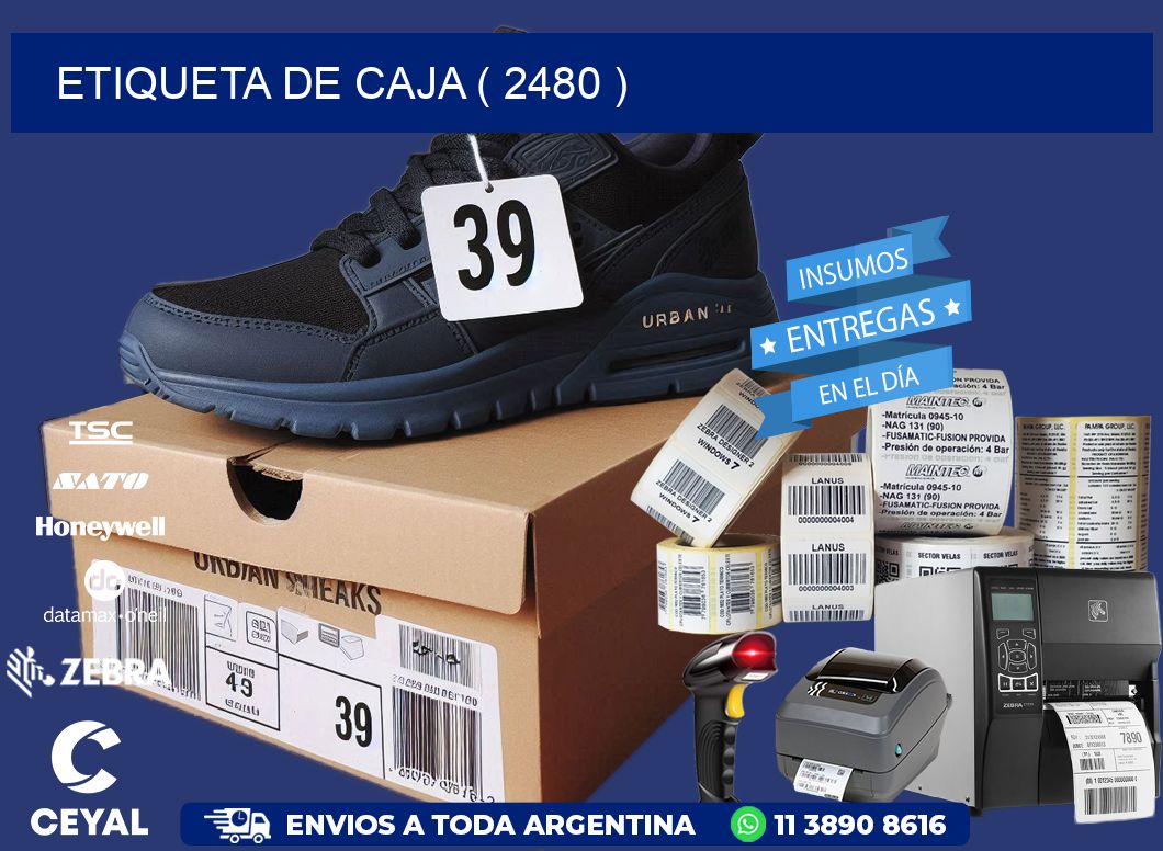 ETIQUETA DE CAJA ( 2480 )