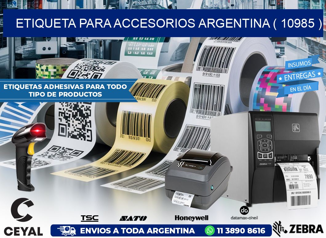 ETIQUETA PARA ACCESORIOS ARGENTINA ( 10985 )