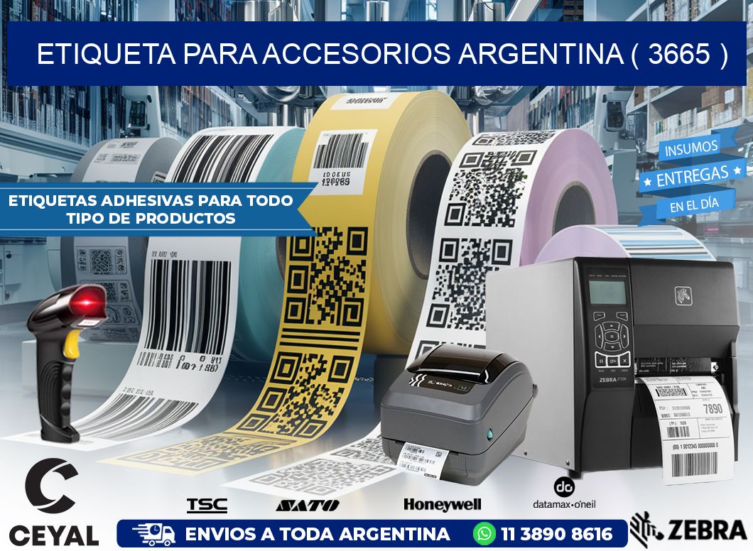 ETIQUETA PARA ACCESORIOS ARGENTINA ( 3665 )