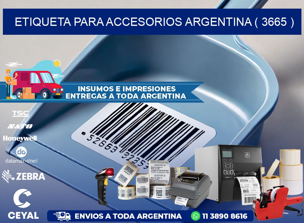 ETIQUETA PARA ACCESORIOS ARGENTINA ( 3665 )