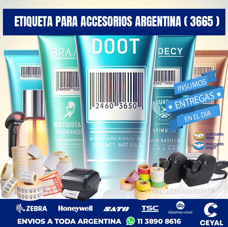 ETIQUETA PARA ACCESORIOS ARGENTINA ( 3665 )