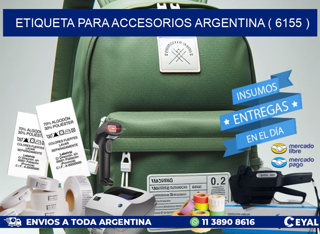 ETIQUETA PARA ACCESORIOS ARGENTINA ( 6155 )