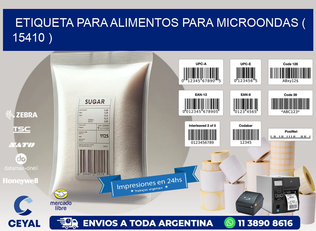 ETIQUETA PARA ALIMENTOS PARA MICROONDAS ( 15410 )