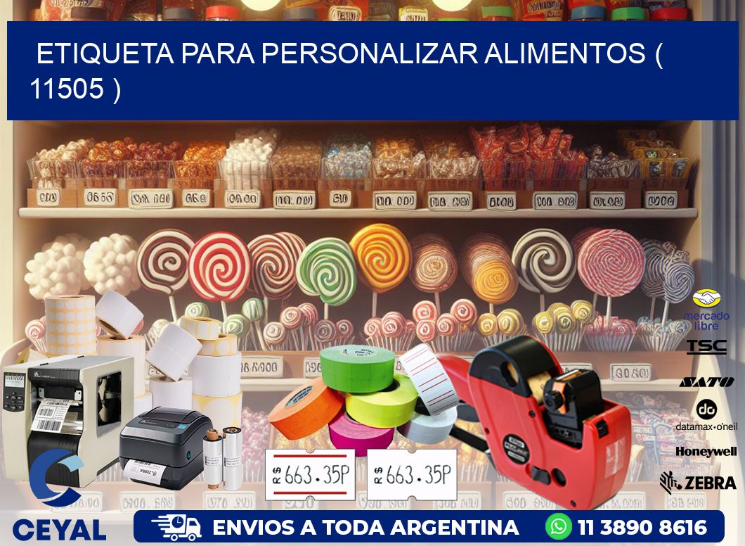 ETIQUETA PARA PERSONALIZAR ALIMENTOS ( 11505 )